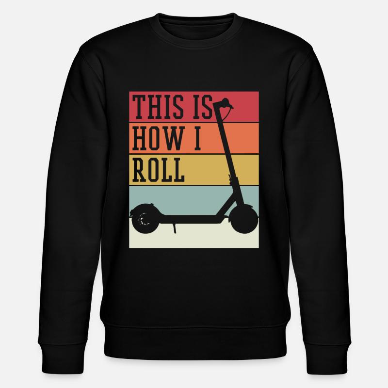 E-Roller - Stanley/Stella Unisex Bio-Sweatshirt CHANGER  - Schwarz