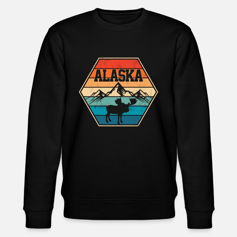 Alaska Alaska Alaska - Stanley/Stella Unisex Bio-Sweatshirt CHANGER  - Schwarz