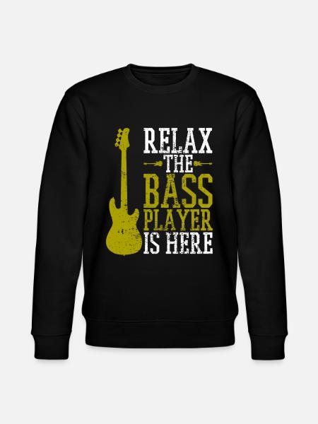 Bass guitarist - Stanley/Stella CHANGER Unisex Organic Sweatshirt - black