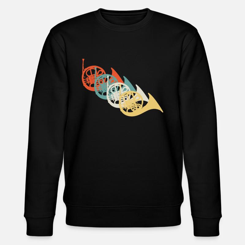 Horn - Stanley/Stella Unisex Bio-Sweatshirt CHANGER  - Schwarz