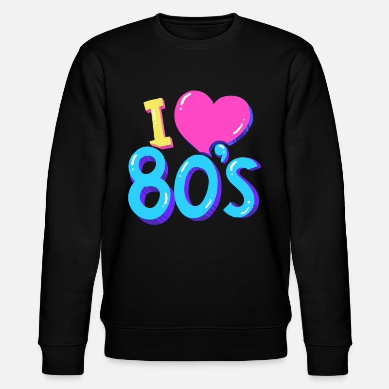 80's - Sweat bio CHANGER Stanley/Stella Unisexe - noir
