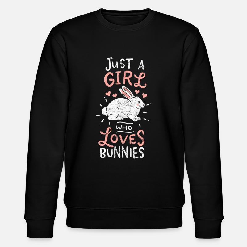 Bunny rabbit - Stanley/Stella CHANGER Unisex Organic Sweatshirt - black