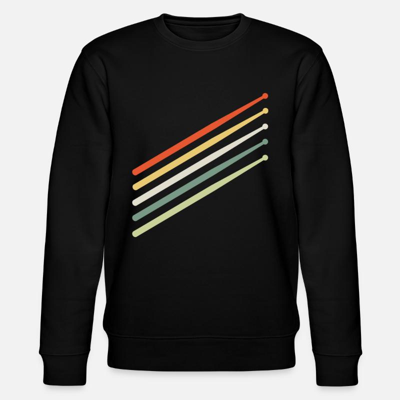 Drummer Drumsticks - Stanley/Stella Unisex Bio-Sweatshirt CHANGER  - Schwarz