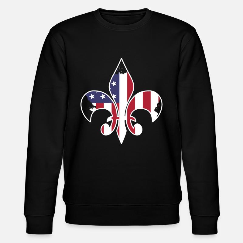Drapeau USA - Sweat bio CHANGER Stanley/Stella Unisexe - noir