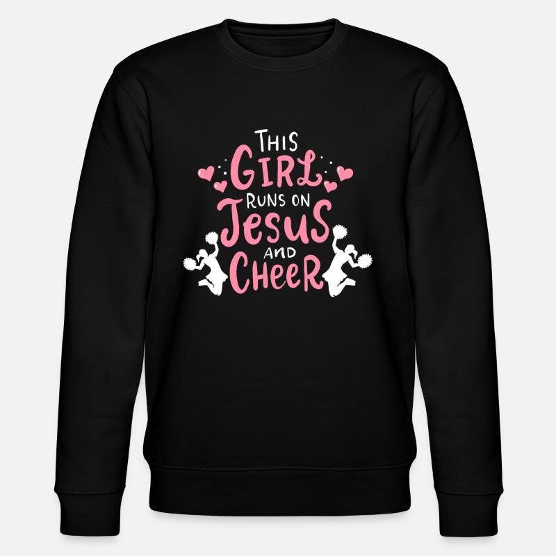 Christian Cheerleading - Stanley/Stella Unisex Bio-Sweatshirt CHANGER  - Schwarz