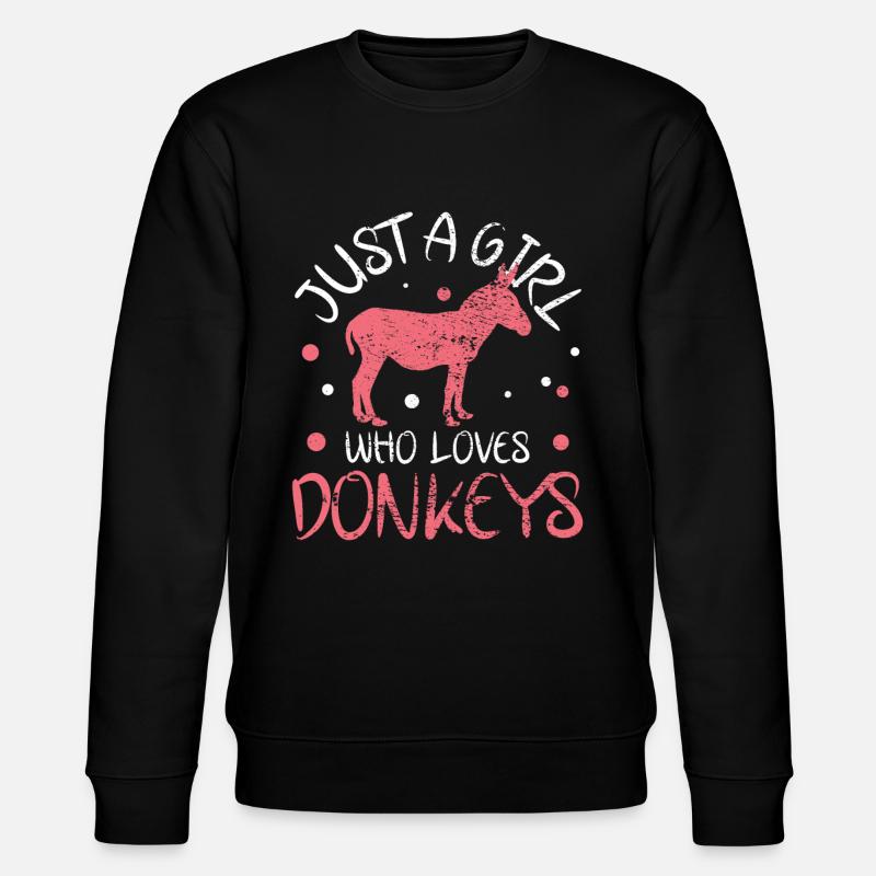Esel Esel Esel - Stanley/Stella Unisex Bio-Sweatshirt CHANGER  - Schwarz