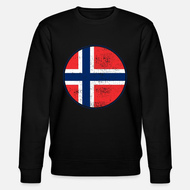 Norwegen - Stanley/Stella Unisex Bio-Sweatshirt CHANGER  - Schwarz