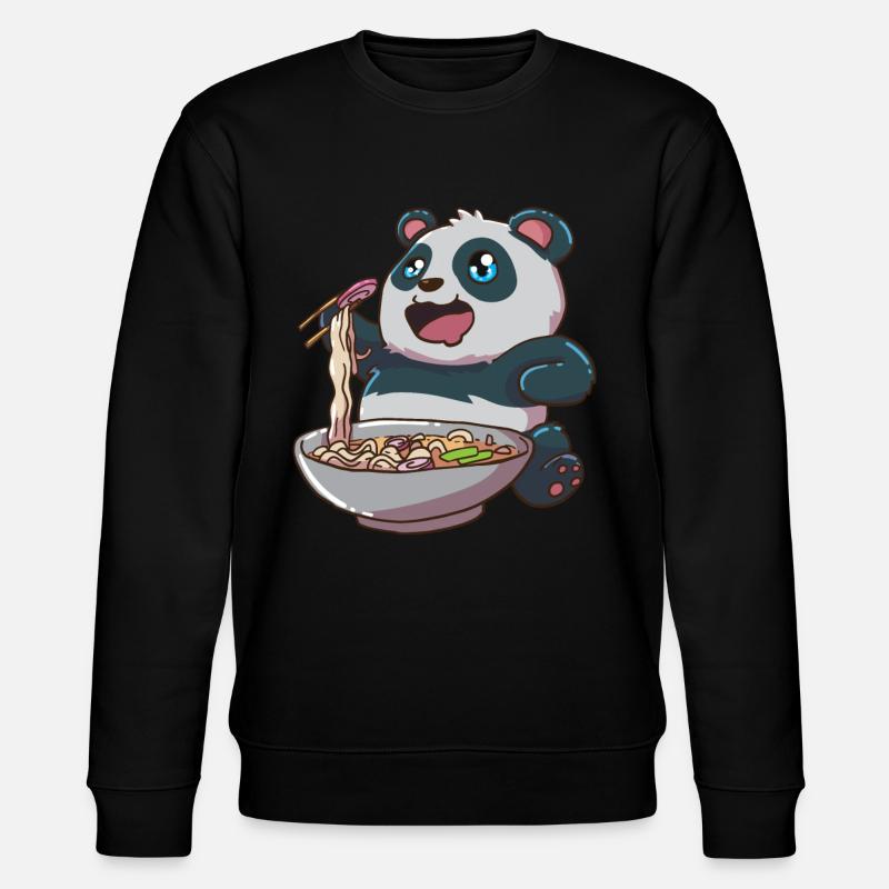 Ramen Pandabär - Sweat bio CHANGER Stanley/Stella Unisexe - noir
