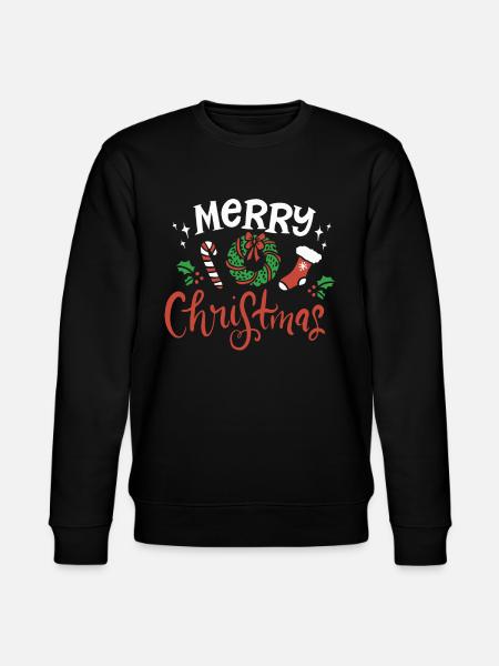 Merry Christmas - Stanley/Stella CHANGER Unisex Organic Sweatshirt - black