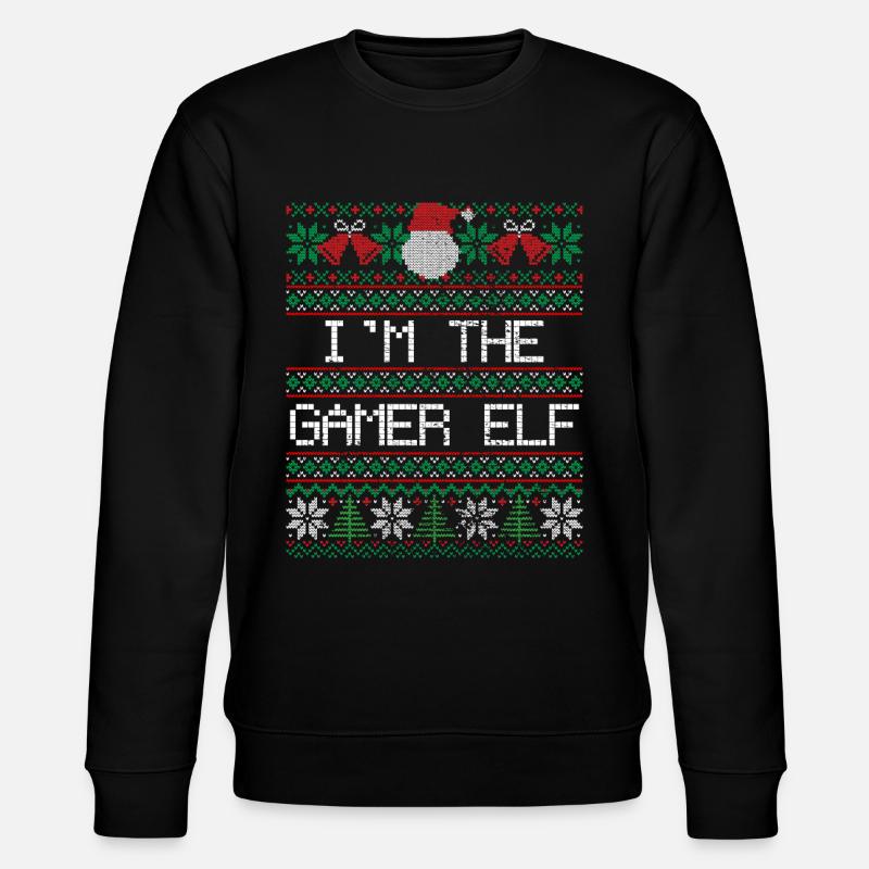 Elfe gamer de noël - Sweat bio CHANGER Stanley/Stella Unisexe - noir