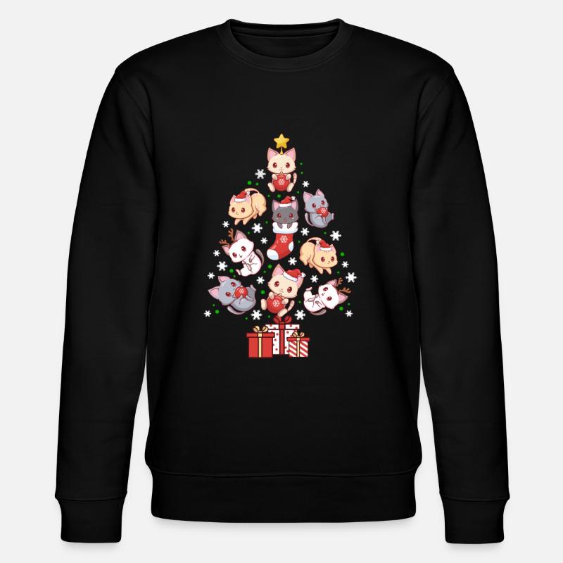 chats de Noël - Sweat bio CHANGER Stanley/Stella Unisexe - noir