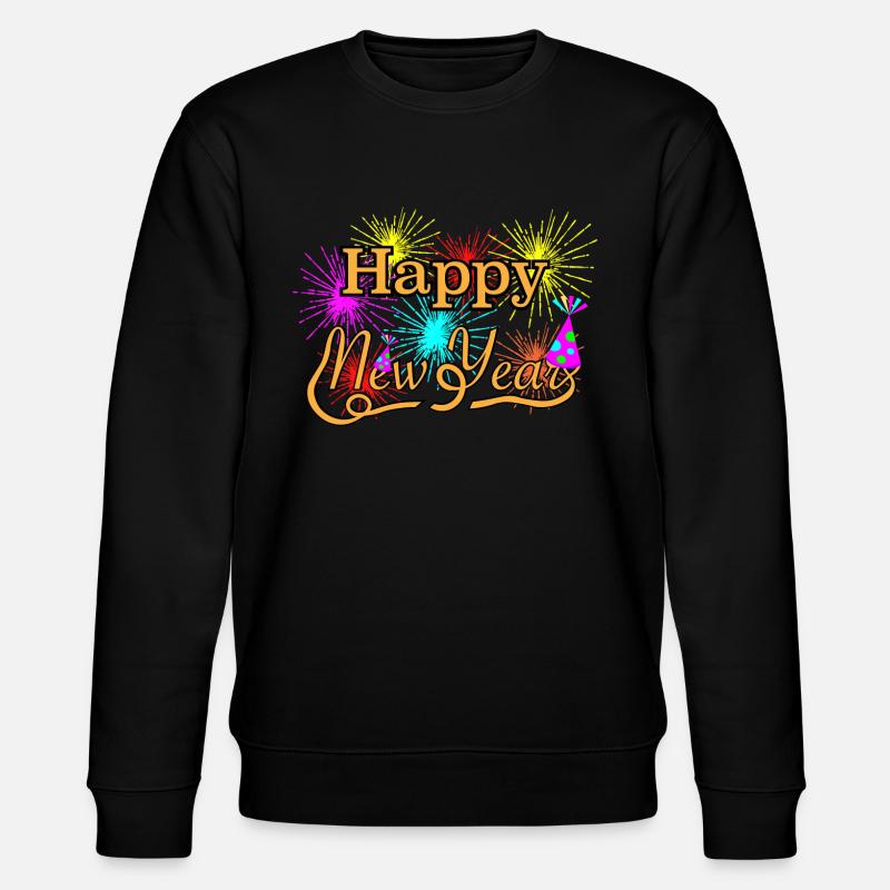 Happy New Year 2020 Silvester - Stanley/Stella Unisex Bio-Sweatshirt CHANGER  - Schwarz