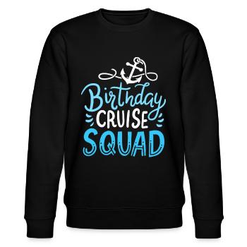 Kreuzfahrt Geburtstag Kreuzfahrt - Stanley/Stella Unisex Bio-Sweatshirt CHANGER  - Schwarz - Vorne - Nik (191cm) & Marisol (170cm)