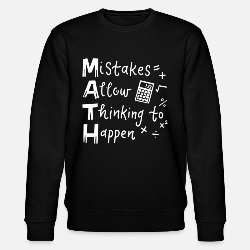 math teacher - Stanley/Stella CHANGER Unisex Organic Sweatshirt - black