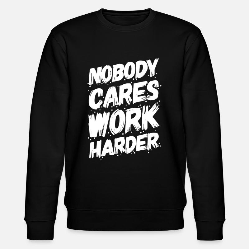 Gym training motivating - Stanley/Stella CHANGER Unisex Organic Sweatshirt - black