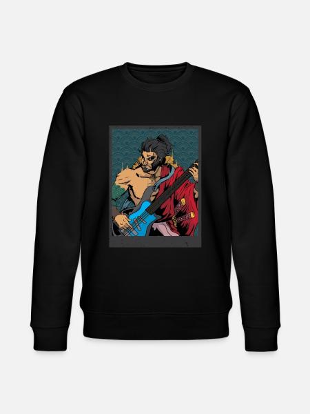 guitar player - Stanley/Stella CHANGER Unisex Organic Sweatshirt - black