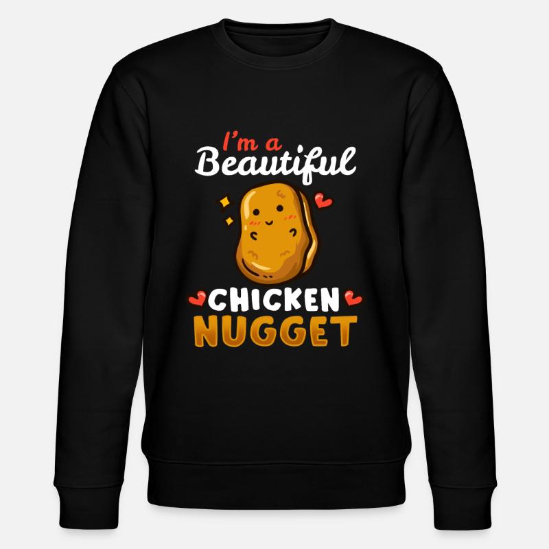 Chicken Nuggets - Stanley/Stella Unisex Bio-Sweatshirt CHANGER  - Schwarz