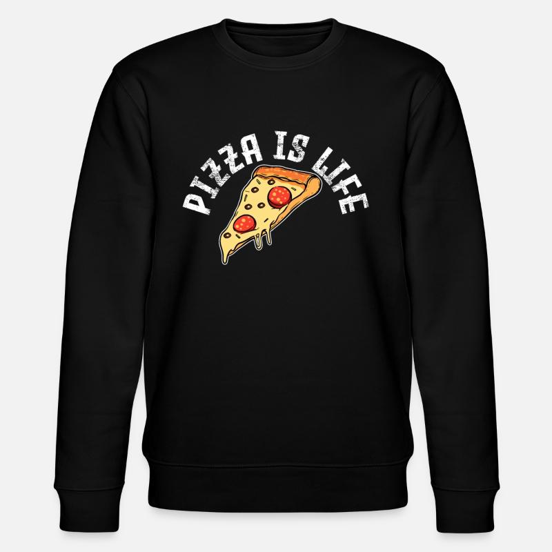 Pizza Pizza Pizza - Sweat bio CHANGER Stanley/Stella Unisexe - noir