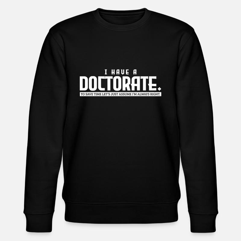 Doctorat - Sweat bio CHANGER Stanley/Stella Unisexe - noir