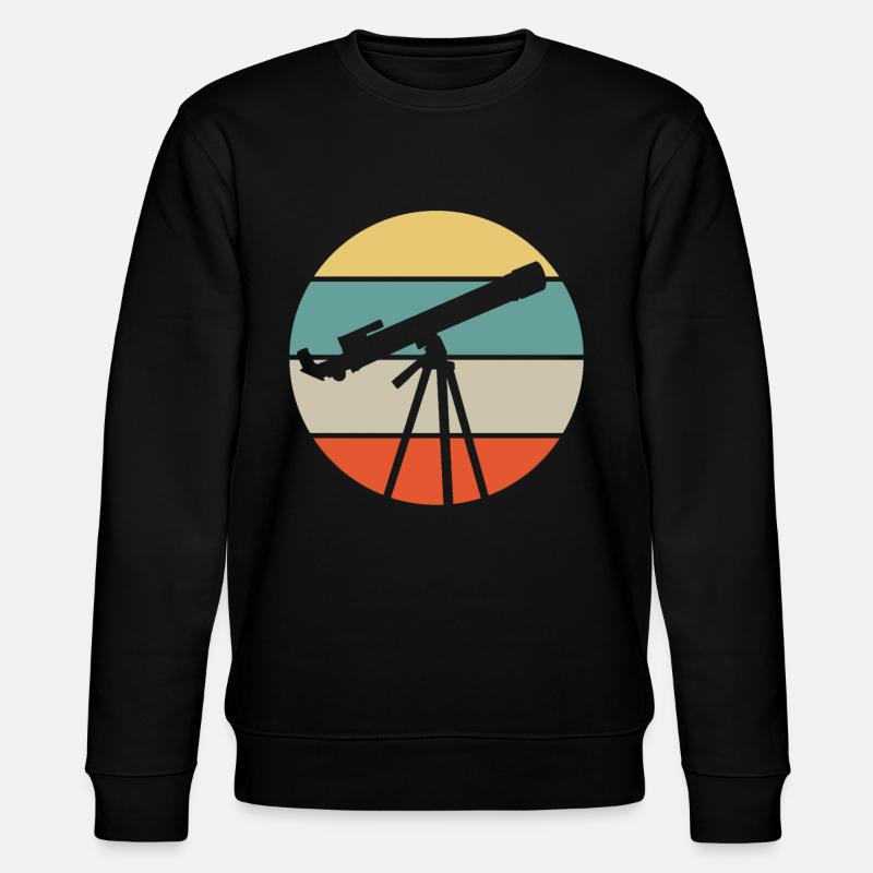 Teleskop Astronomie - Stanley/Stella Unisex Bio-Sweatshirt CHANGER  - Schwarz