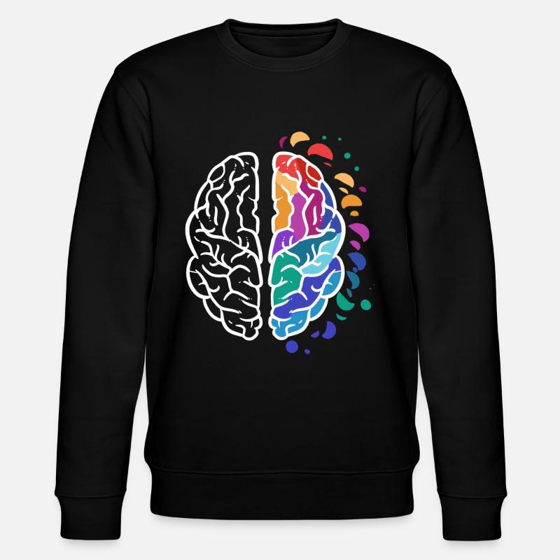 brain - Stanley/Stella CHANGER Unisex Organic Sweatshirt - black