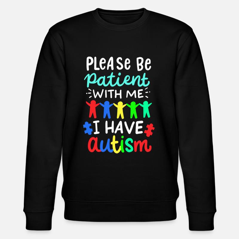 Autisme autiste - Sweat bio CHANGER Stanley/Stella Unisexe - noir