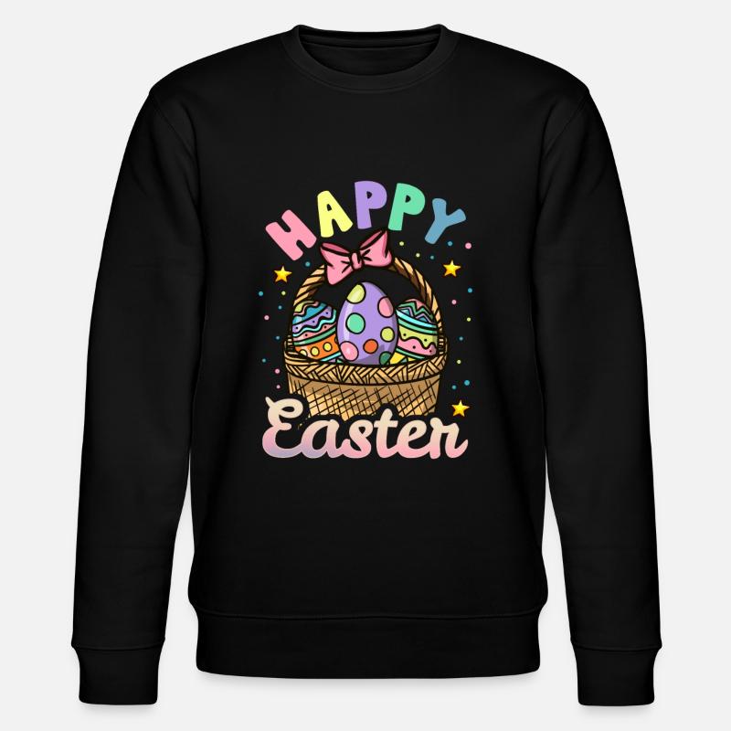 Ostern - Stanley/Stella Unisex Bio-Sweatshirt CHANGER  - Schwarz