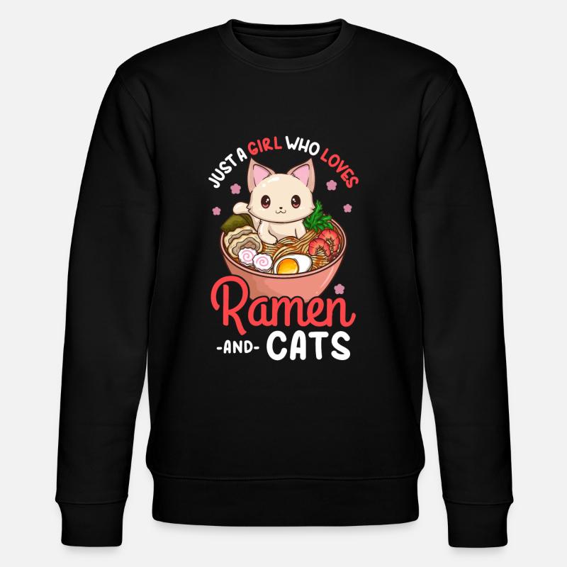 Chats ramen - Sweat bio CHANGER Stanley/Stella Unisexe - noir