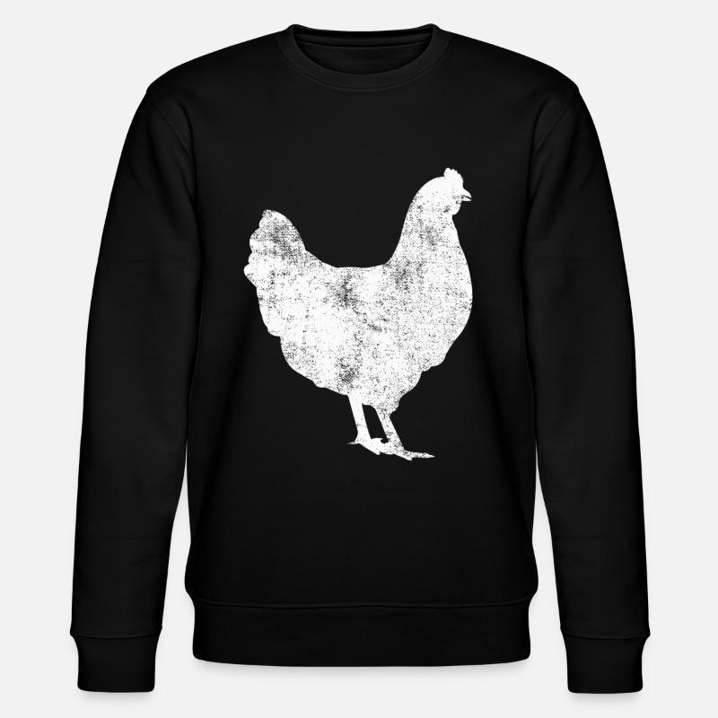 Huhn - Stanley/Stella Unisex Bio-Sweatshirt CHANGER  - Schwarz