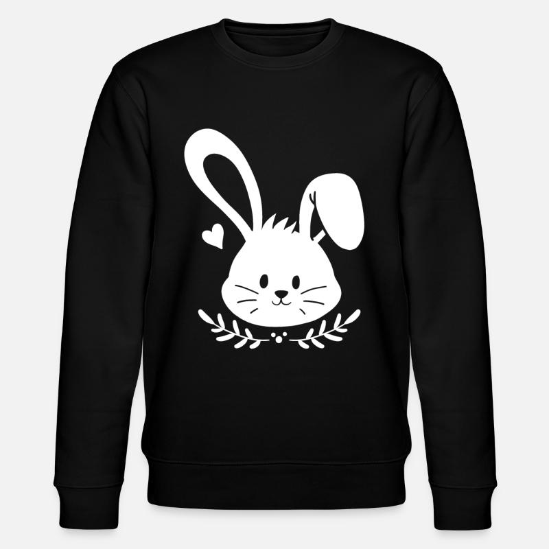 Easter Bunny - Stanley/Stella CHANGER Unisex Organic Sweatshirt - black