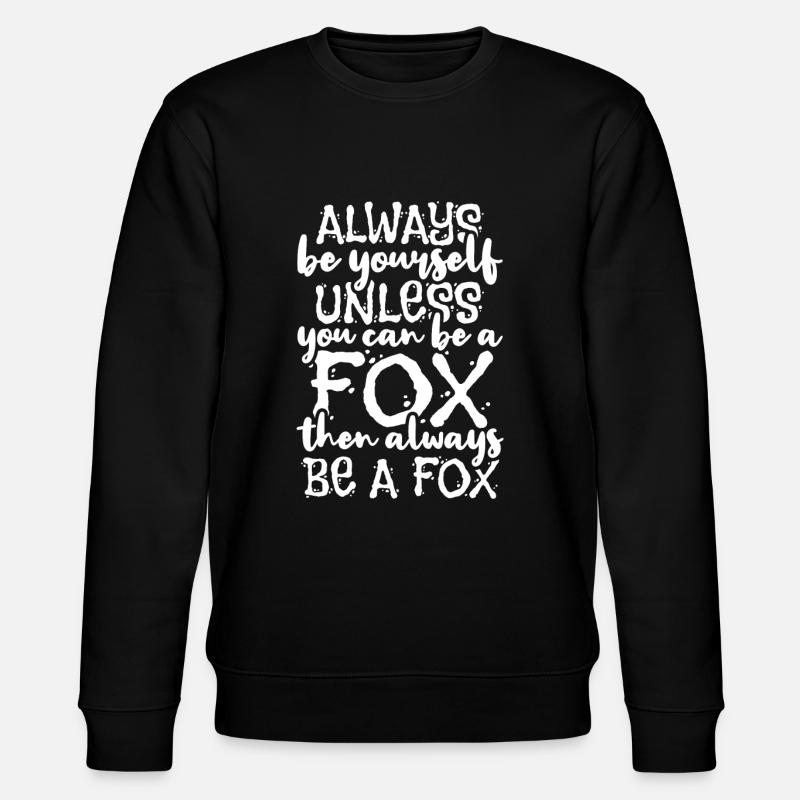 Foxes Fox - Stanley/Stella økologisk unisex-sweatshirt CHANGER  - sort