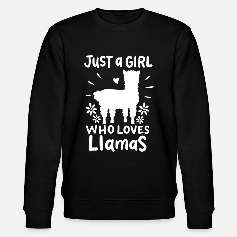 Lamas - Stanley/Stella Unisex Bio-Sweatshirt CHANGER  - Schwarz