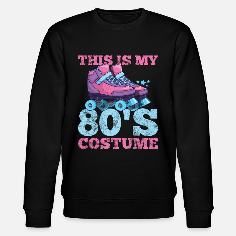 80s roller skates - Stanley/Stella CHANGER Unisex Organic Sweatshirt - black