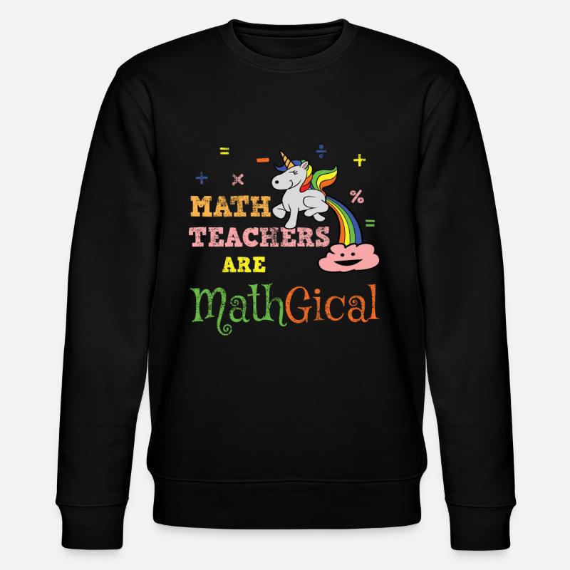 Math math teacher - Stanley/Stella CHANGER Unisex Organic Sweatshirt - black