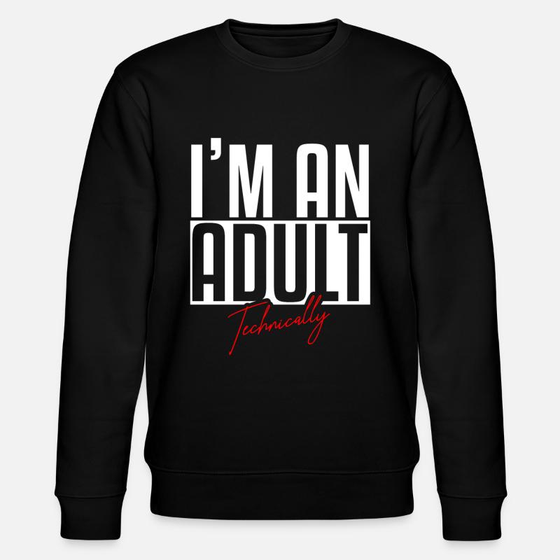 18e anniversaire - Sweat bio CHANGER Stanley/Stella Unisexe - noir