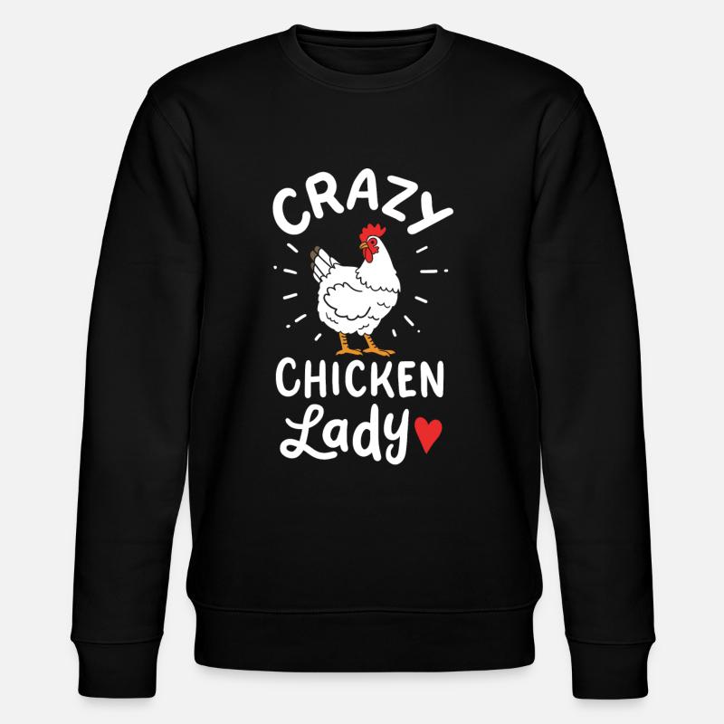Chicken Lady - Stanley/Stella CHANGER Unisex Organic Sweatshirt - black