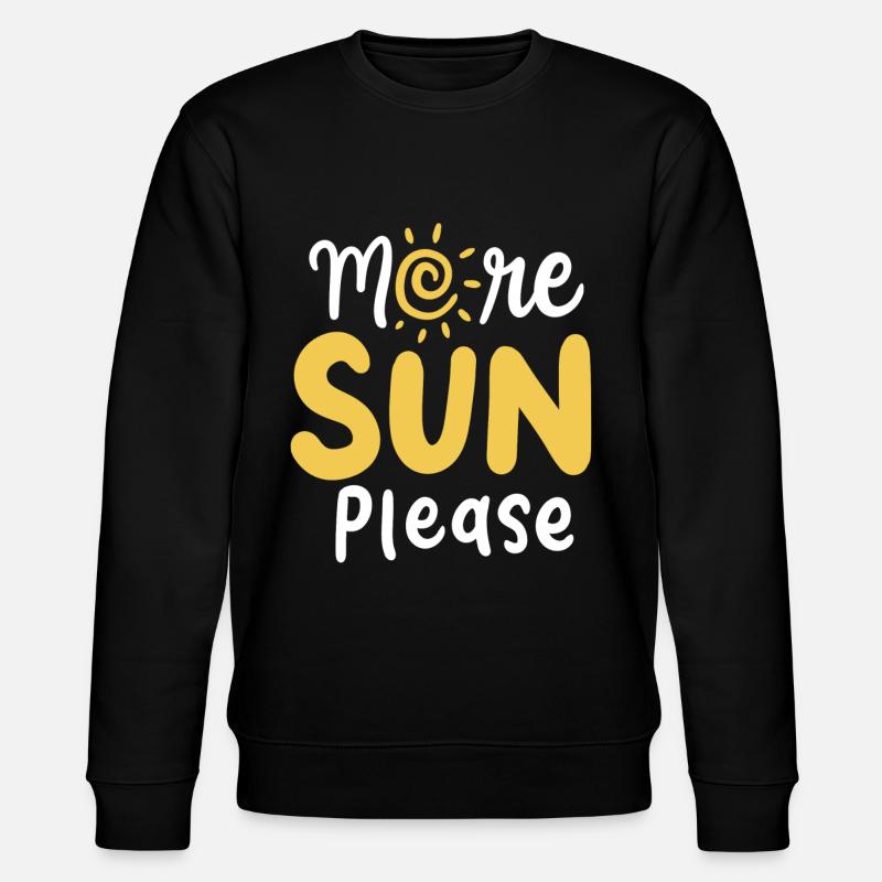 Sun beach brown - Stanley/Stella CHANGER Unisex Organic Sweatshirt - black
