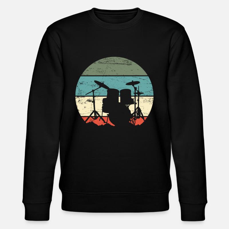 Batteur de batterie - Sweat bio CHANGER Stanley/Stella Unisexe - noir