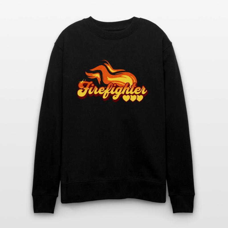 Firefighter Gift Flame Pattern Stanley/Stella CHANGER Unisex Organic Sweatshirt