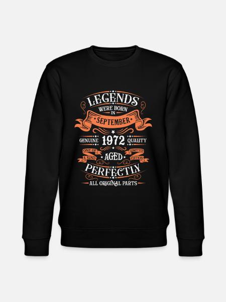 Awesome since September 1972 - Stanley/Stella CHANGER Unisex Organic Sweatshirt - black