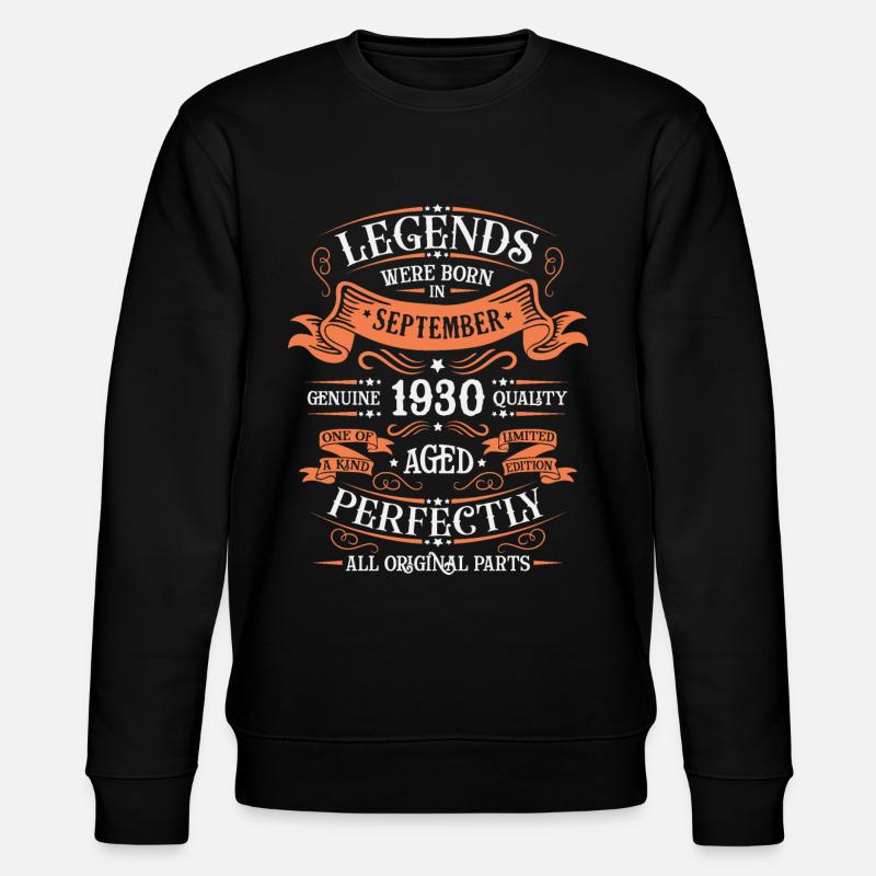 SEPTEMBER 1930 - Stanley/Stella Unisex Bio-Sweatshirt CHANGER  - Schwarz