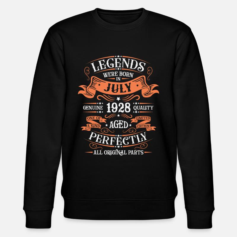 JULI 1928 - Stanley/Stella Unisex Bio-Sweatshirt CHANGER  - Schwarz