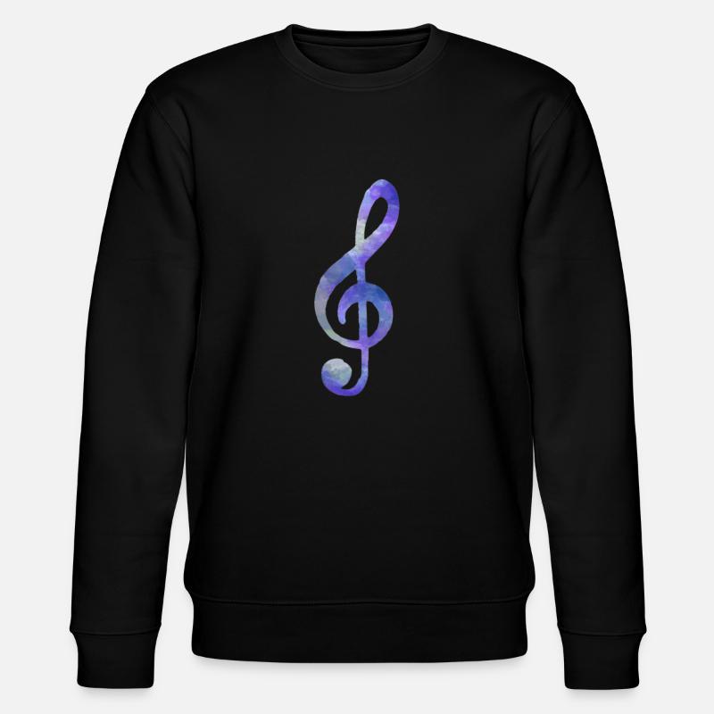 music key - Stanley/Stella CHANGER Unisex Organic Sweatshirt - black