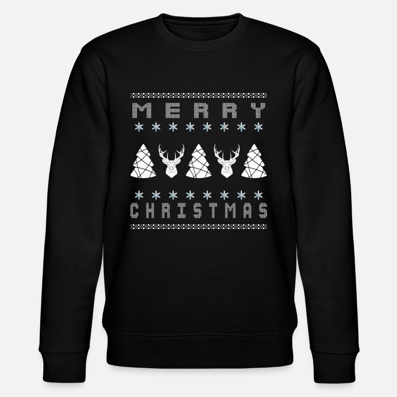 Ugly Christmas - Stanley/Stella Unisex Bio-Sweatshirt CHANGER  - Schwarz