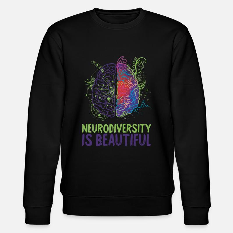 La neurodiversité est belle L'autisme - Sweat bio CHANGER Stanley/Stella Unisexe - noir
