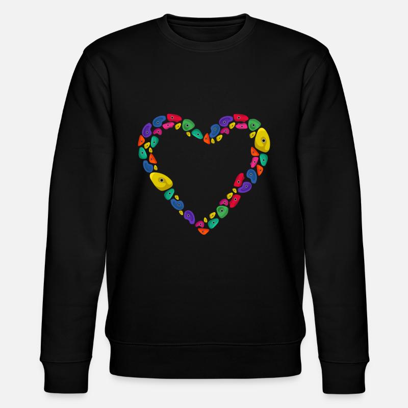 Klettern in der Halle - Stanley/Stella Unisex Bio-Sweatshirt CHANGER  - Schwarz