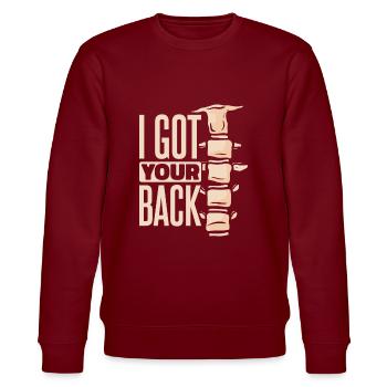 I Got Your Back Physical Therapy - Sweat bio CHANGER Stanley/Stella Unisexe - bordeaux - Devant - Nik (191cm) & Marisol (170cm)