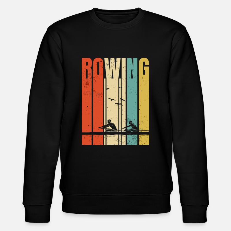 Rudern Mannschaft Ruderer - Stanley/Stella Unisex Bio-Sweatshirt CHANGER  - Schwarz