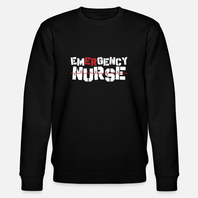 Notfallschwester ER Krankenschwester - Stanley/Stella Unisex Bio-Sweatshirt CHANGER - Schwarz