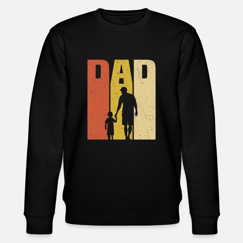 retro dad and son - Sweat bio CHANGER Stanley/Stella Unisexe - noir